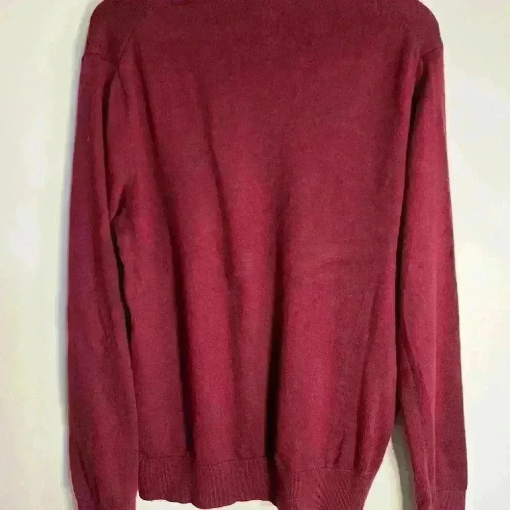 Banana Republic Mens Large Silk Cashmere Blend Pullover Jumper Sweater Luxury
